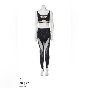 Thierry Mugler Black Pant Set
